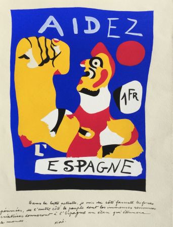 Трафарет Miró - Aidez L’Espagne (D. 17)