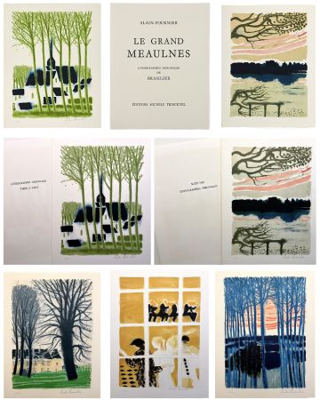 Иллюстрированная Книга Brasilier - Alain-Fournier : LE GRAND MEAULNES. Avec une lithographie signée et une suite des 12 lithographies signées (Paris, 1980)