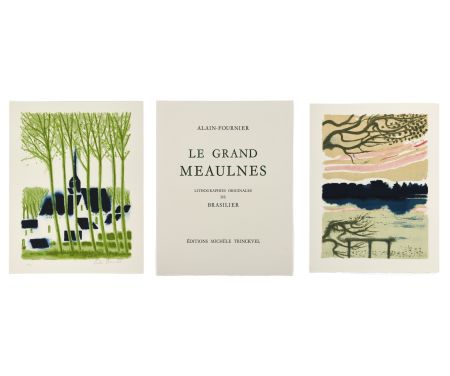 Иллюстрированная Книга Brasilier - Alain-Fournier : LE GRAND MEAULNES. Tirage de luxe avec une lithographie signée et une suite des 12 lithographies (Paris, 1980)