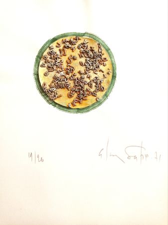 Нет Никаких Технических Unknown - Alain Satié (1944, Toulouse - 2011, Paris), Composition lettriste, 1971, Mixed media and collage on paper