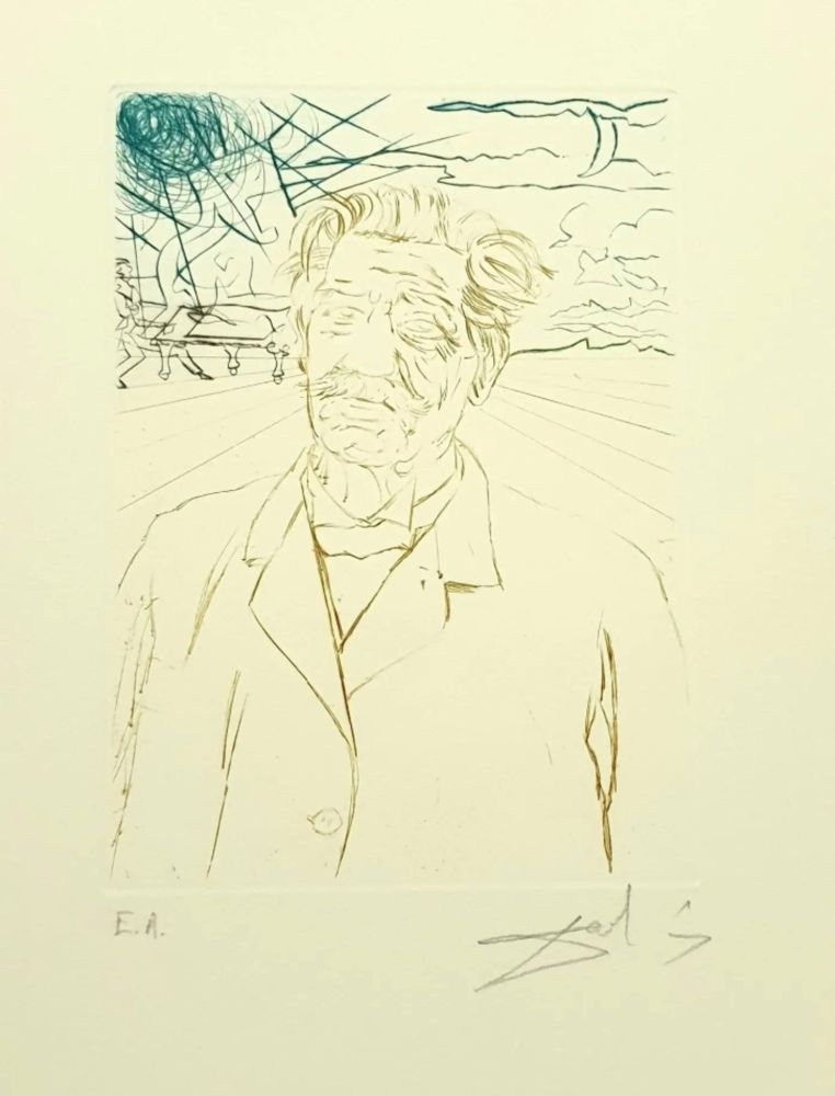 Офорт Dali - Albert Schweitzer