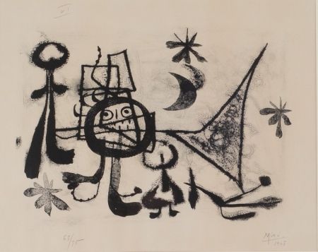 Литография Miró - Album 13, Plate VI