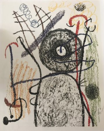 Литография Miró - Album 21, plate 14 - M1139