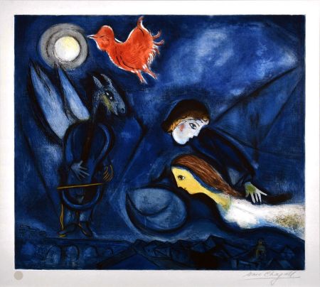 Офорт И Аквитанта Chagall - ALEKO et Zemfira. Eau-forte et aquatinte (1955)