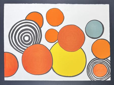 Литография Calder - Alexander Calder (1898–1976) - Taches de rousseurs from la mémoire élémentaire - color lithograph - 1976
