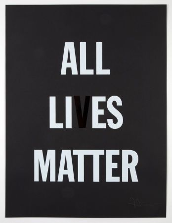 Литография Hank - All Li es Matter
