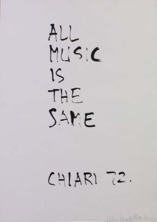 Литография Chiari - ALL MUSIC IS THE SAME