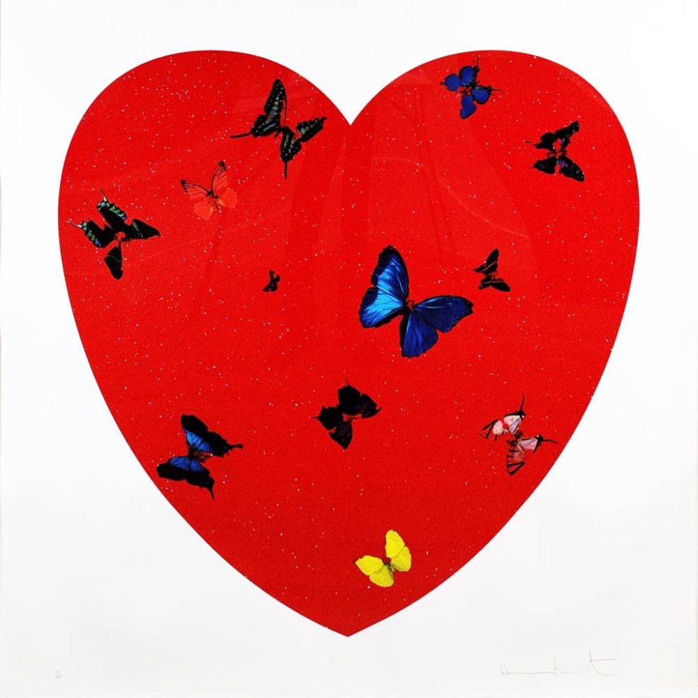 Сериграфия Hirst - All You Need is Love Love Love