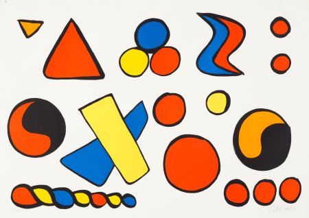 Литография Calder - Alphabet et Saucisson, c.