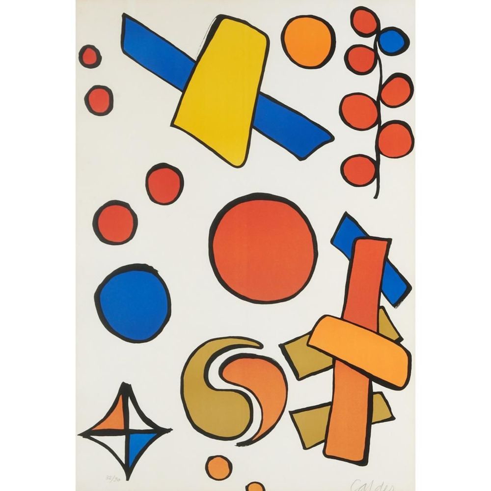 Литография Calder - Alphabet Surtout O