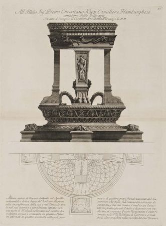 Гравюра Piranesi - Altar de Apolo