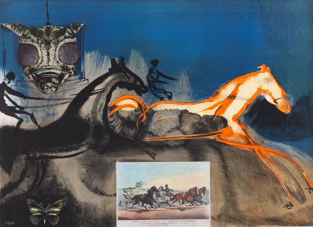 Литография Dali - Amercian Trotting Horses, no. 2