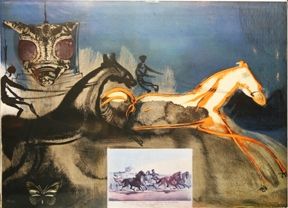 Литография Dali - American Trotting Horses No. 2 Inventory#: 	DALIS0000016