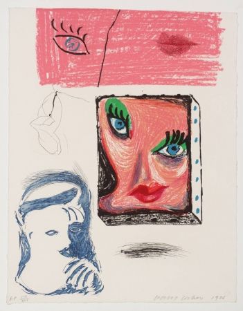 Офорт И Аквитанта Hockney - An image of Celia