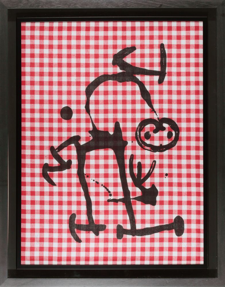 Литография Miró - Analfabeta con tegole rosse