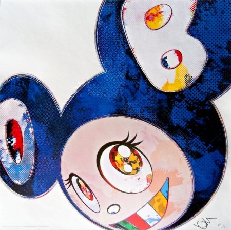 Литография Murakami - And Then x6 Blue