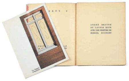 Иллюстрированная Книга Duchamp - André Breton: AU LAVOIR NOIR. AVEC UNE FENÊTRE DE MARCEL DUCHAMP (1936).