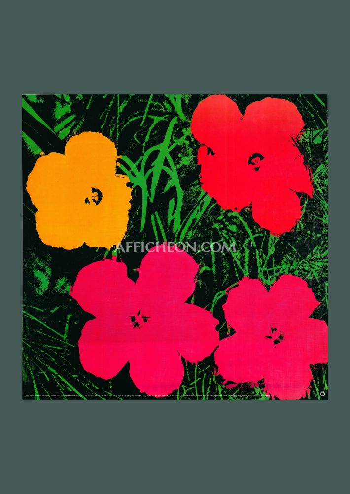 Литография Warhol - Andy Warhol: 'Flowers' 1993 Offset-lithograph