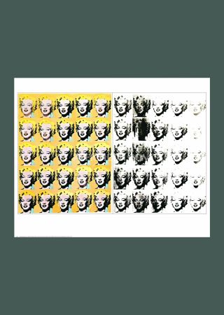 Литография Warhol - Andy Warhol: 'Marilyn Diptych' 1989 Offset-lithograph 