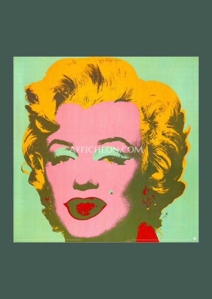 Литография Warhol - Andy Warhol: 'Marilyn (Green)' 1993 Offset-lithograph