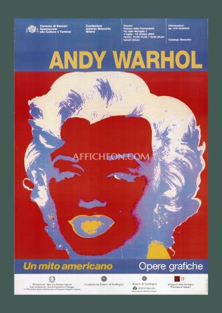 Литография Warhol - Andy Warhol: 'Marilyn (Red/Blue)' 2003 Offset-lithograph