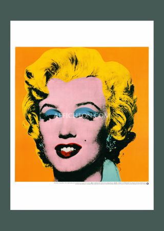 Литография Warhol - Andy Warhol: 'Orange Marilyn' 1998 Offset-lithograph