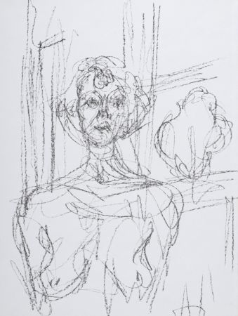 Литография Giacometti - Anette, 1965