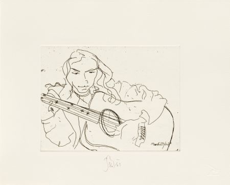 Гравюра Flanagan - Annabelle and Guitar