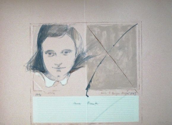 Линогравюра Bru - Anne Frank