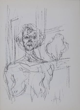 Литография Giacometti - Annette, 1964