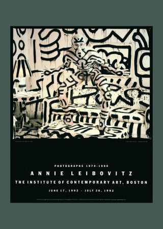 Литография Haring - Annie Leibovitz: 'Keith Haring, New York, 1986' 1992 Offset-lithograph