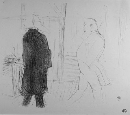 Литография Toulouse-Lautrec - Antoine et Gémier, dans une Faillite
