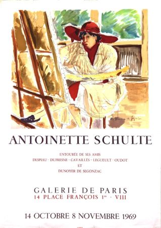Литография Dunoyer De Segonzac - Antoinette Schulte