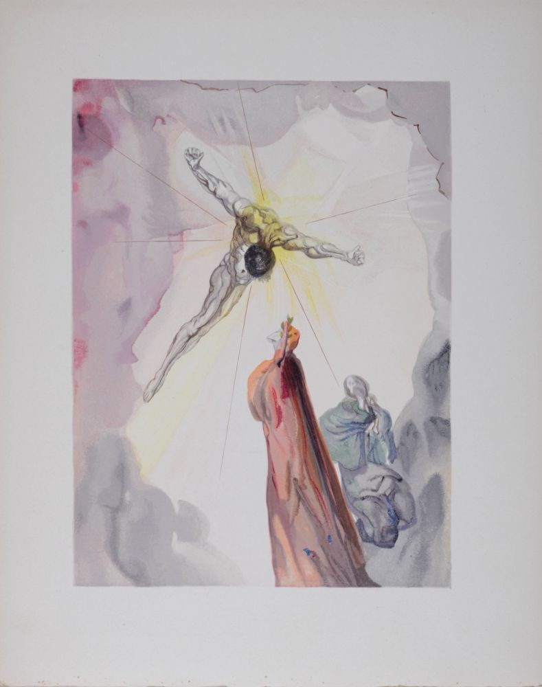 Литография Dali - Apparition du Christ