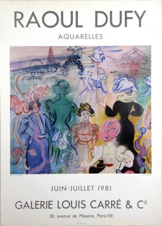 Гашение Dufy -   Aquarelles  Galerie Louise Carré