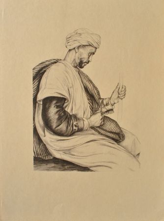 Гравюра Sauer - Arabe de Ténès