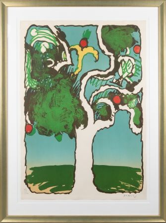 Литография Alechinsky - Arbre allumé