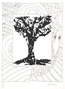 Офорт Alechinsky - Arbre orange 