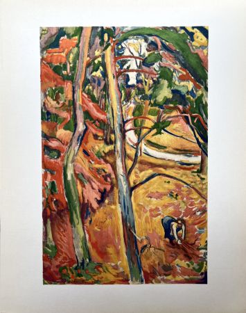 Трафарет Friesz - ARBRES, AUTOMNE À HONFLEUR (1906)
