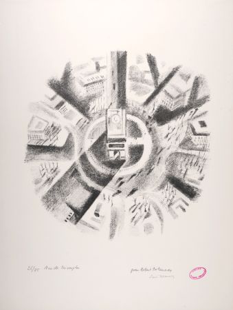 Литография Delaunay - Arc de Triomphe, 1969