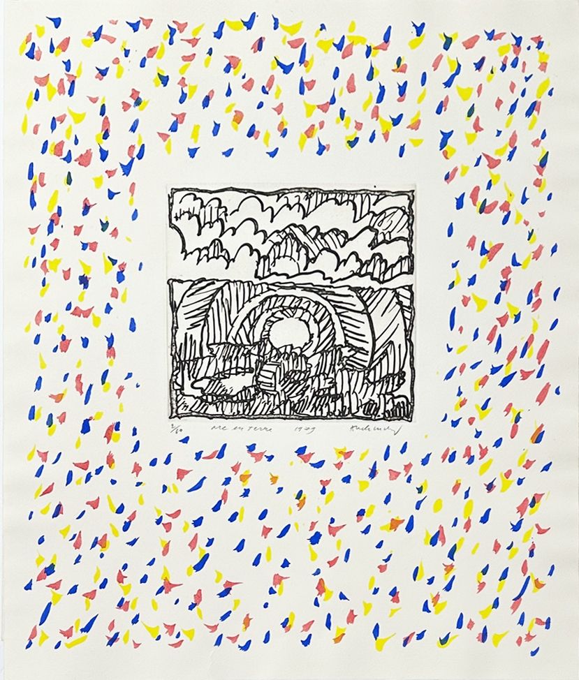 Гравюра Alechinsky - Arc en terre