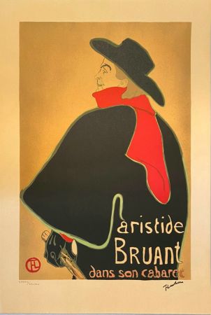 Литография Toulouse-Lautrec - Aristide Bruant