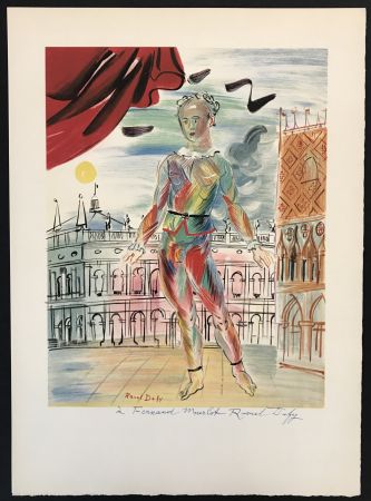 Литография Dufy - Arlequin a la Maniere Venitienne