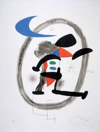 Литография Miró - Arlequin Circonscrit