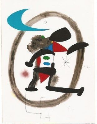 Литография Miró - Arlequin Circonscrit