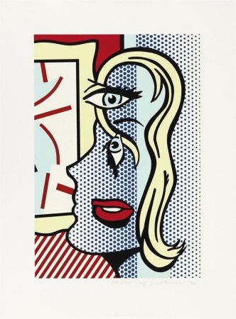 Сериграфия Lichtenstein - Art Critic