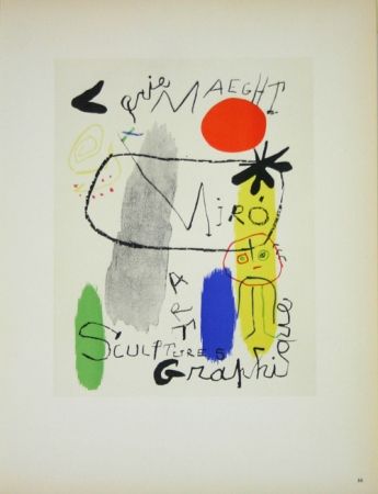 Литография Miró - Art Graphique Galerie Maeght