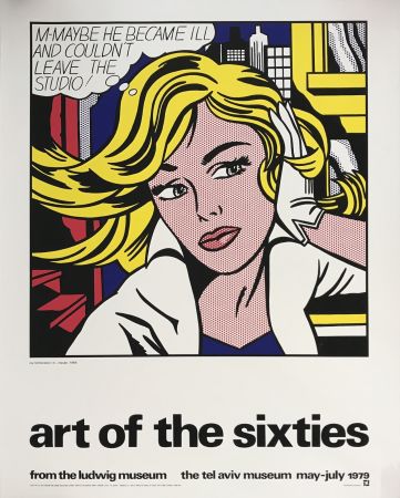 Сериграфия Lichtenstein - Art of the Sixties 'M-Maybe'