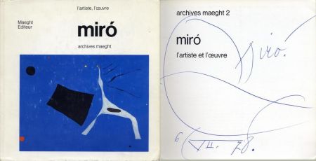 Нет Никаких Технических Miró - Artistically signed book