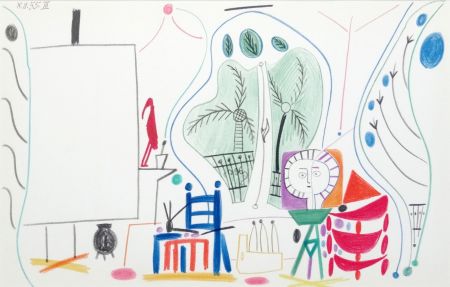 Литография Picasso - Atelier